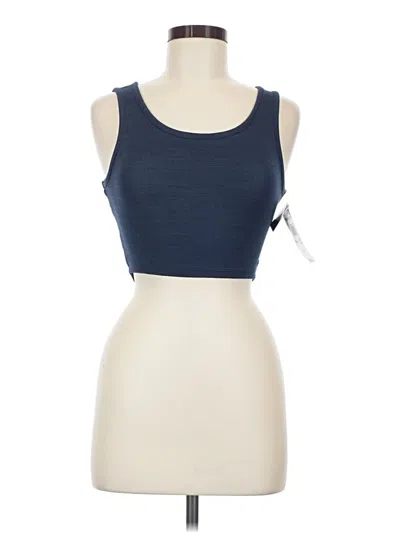Roxy Tank Top Blue Halter Neckline Tops