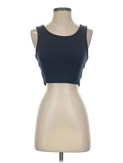 Pre-owned Roxy Tank Top Blue Strapless Neckline Tops