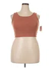 Roxy Tank Top Brown Strapless Neckline Tops In Brown
