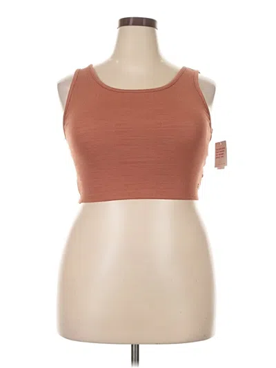 Roxy Tank Top Brown Strapless Neckline Tops