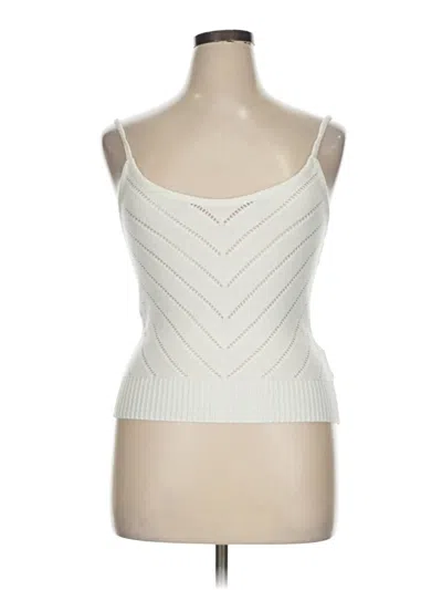 Pre-owned Roxy Tank Top Ivory Strapless Neckline Tops
