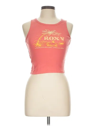 Pre-owned Roxy Tank Top Orange Halter Neckline Tops