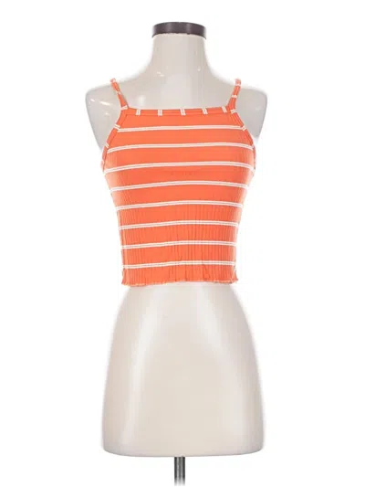 Pre-owned Roxy Tank Top Orange Halter Neckline Tops
