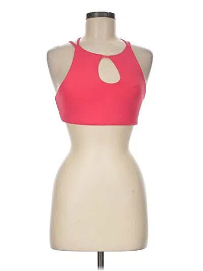 Pre-owned Roxy Tank Top Pink Halter Neckline Tops