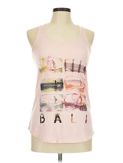 Pre-owned Roxy Tank Top Pink Halter Neckline Tops