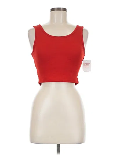 Roxy Tank Top Red Strapless Neckline Tops