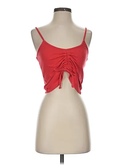 Pre-owned Roxy Tank Top Red Strapless Neckline Tops