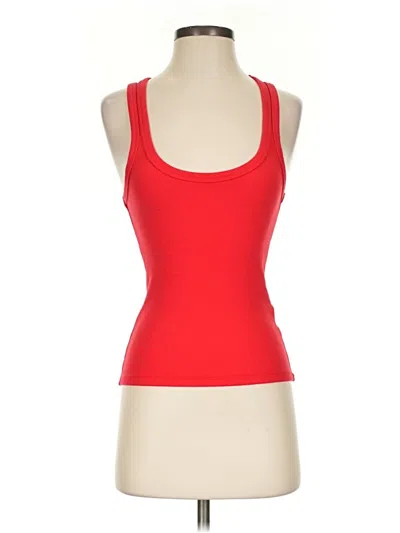 Pre-owned Roxy Tank Top Red Strapless Neckline Tops