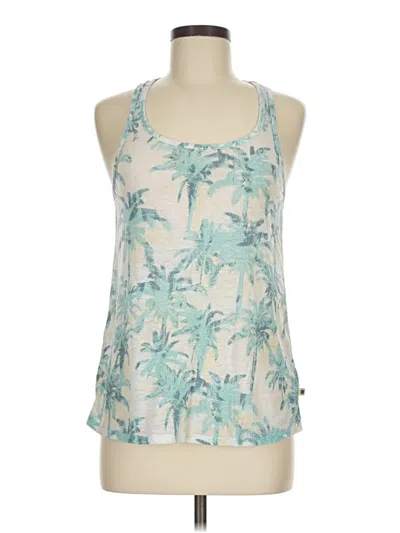 Pre-owned Roxy Tank Top Teal Halter Neckline Tops