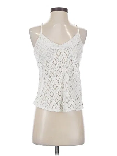 Pre-owned Roxy Tank Top White Halter Neckline Tops