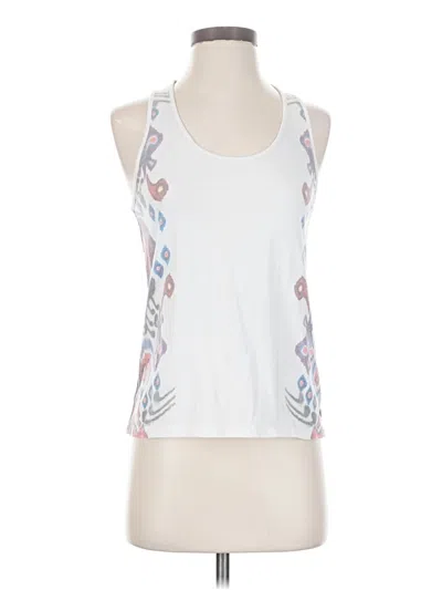 Pre-owned Roxy Tank Top White Halter Neckline Tops