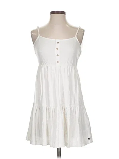 Pre-owned Roxy Tank Top White Strapless Neckline Tops