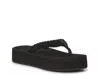 Roxy Tidepool Platform Sandal In Black