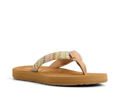 Roxy Tidepool Raffia Iii Sandal In Multi