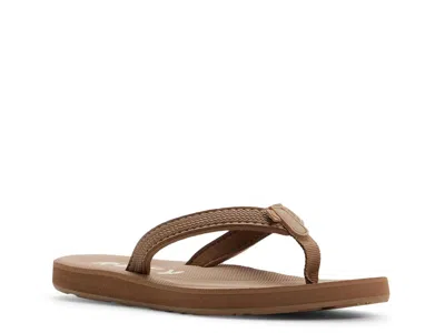 Roxy Tidepool Waterproof Flip Flop In Brown