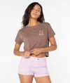 Roxy Tiramisu Tee In Brown