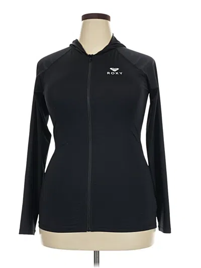 Pre-owned Roxy Track Jacket In Black
