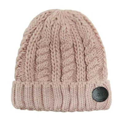 Roxy Tram Beanie In Zephyr Pink