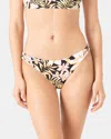 Roxy Tropical Hipster Lace Side Full Bikini Bottom In Multi