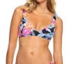 Roxy Tropical Oasis Triangle Top In Multi In Multi