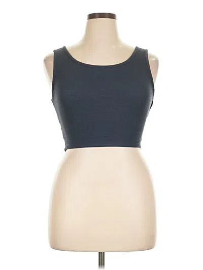Pre-owned Roxy Tube Top Blue Strapless Neckline Tops
