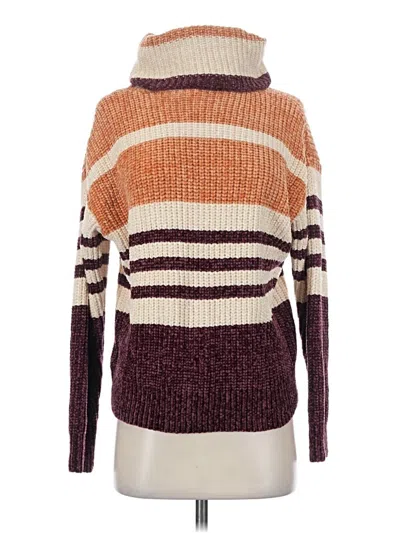 Pre-owned Roxy Turtleneck Sweater In Burgundy
