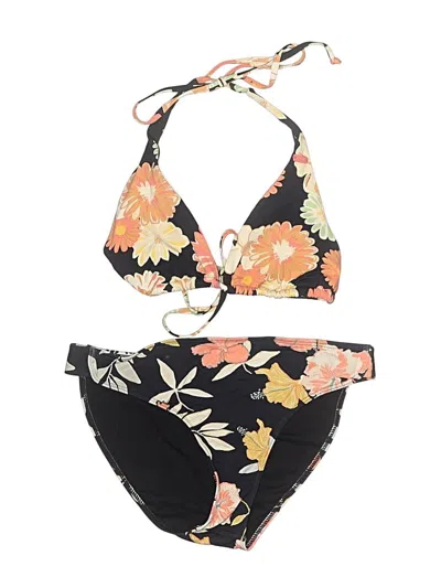 Pre-owned Roxy Two Piece Swimsuit In Black