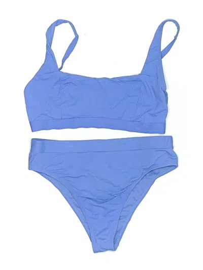 Pre-owned Roxy Two Piece Swimsuit In Blue