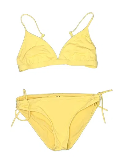 Pre-owned Roxy Two Piece Swimsuit In Yellow