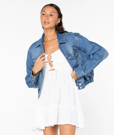 Roxy Up To Putty Jacket In Blue