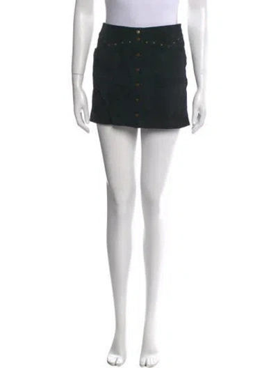Pre-owned Roxy Vintage Mini Skirt In Black