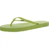 Roxy Viva Hi Womens Cushioned Footbed Slip-on Flip-flops In Green