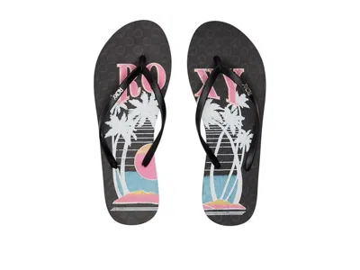 Roxy Viva Stamp Ii Women's Sandals Black Graphic: 5 M In Multi