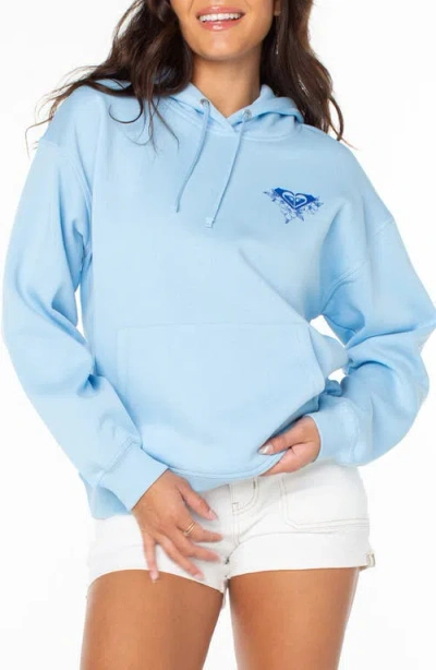 Roxy Wailea Oversize Graphic Hoodie In Blue