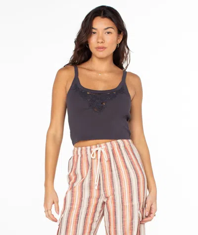 Roxy Wanderlust Tank In Gray