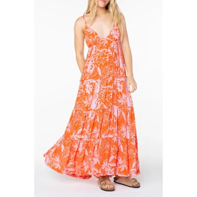 Roxy Warm Rays Floral Maxi Dress