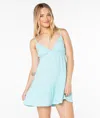 Roxy Warm Rays Cotton Minidress In Blue