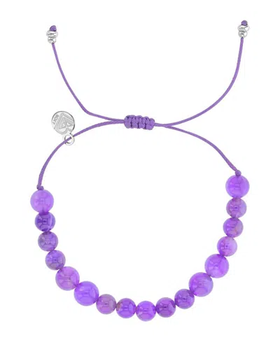 Roxy Waterproof Amethyst Adujustable Bracelet In Purple