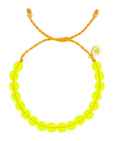 Roxy Waterproof Amethyst Adujustable Bracelet In Yellow