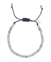 Roxy Waterproof Platinum Grey Labradorite Adjustable Bracelet