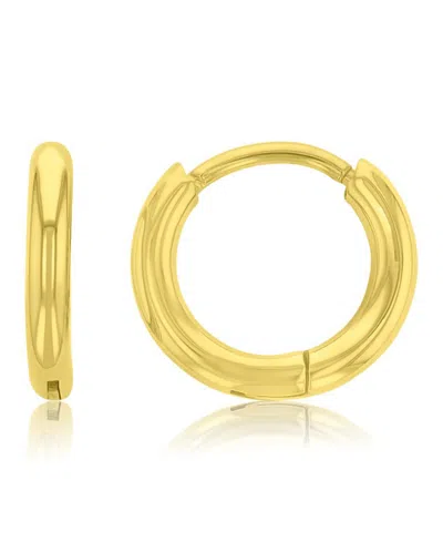Roxy Waterproof Yellow 11mm Huggie Earrings In Gold