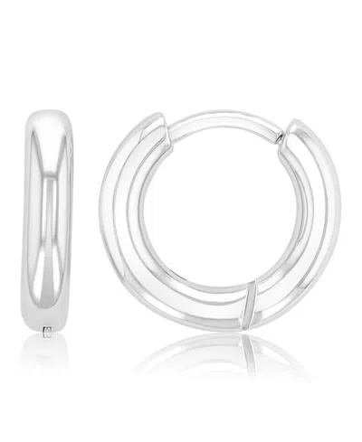 Roxy Waterproof Yellow 12mm Huggie Earrings In White