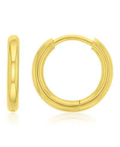 Roxy Waterproof Yellow 13mm Huggie Earrings In Gold