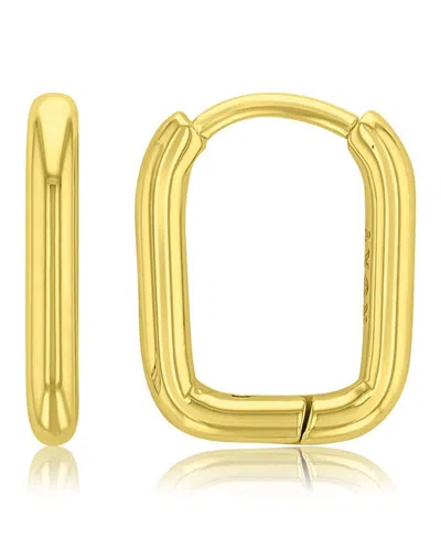 Roxy Waterproof Yellow 14mm Tube Huggie Earrings In Purple