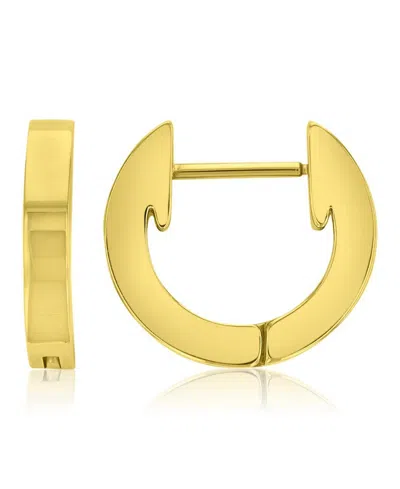 Roxy Waterproof Yellow 15mm Huggie Earrings In Gold