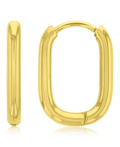 Roxy Waterproof Yellow 15mm Oval Huggie Earrings