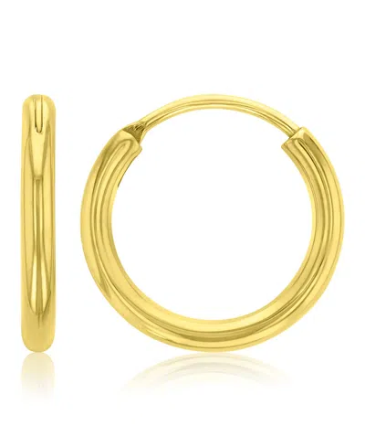 Roxy Waterproof Yellow 16mm Huggie Earrings In Gold