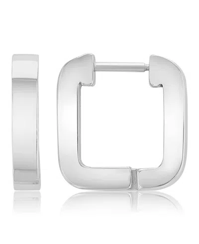 Roxy Waterproof Yellow 17mm Rounded Square Huggie Earrings In Metallic