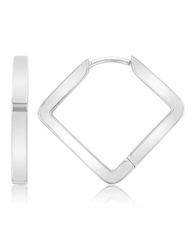 Roxy Waterproof Yellow 22mm Square Hoop Earrings In Silver