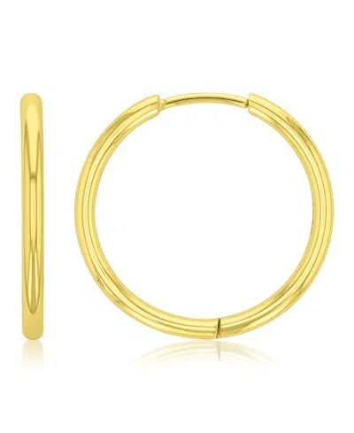 Roxy Waterproof Yellow 23mm Hoop Earrings In Gold